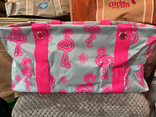 Medium Utility Tote - Flamingo Fun